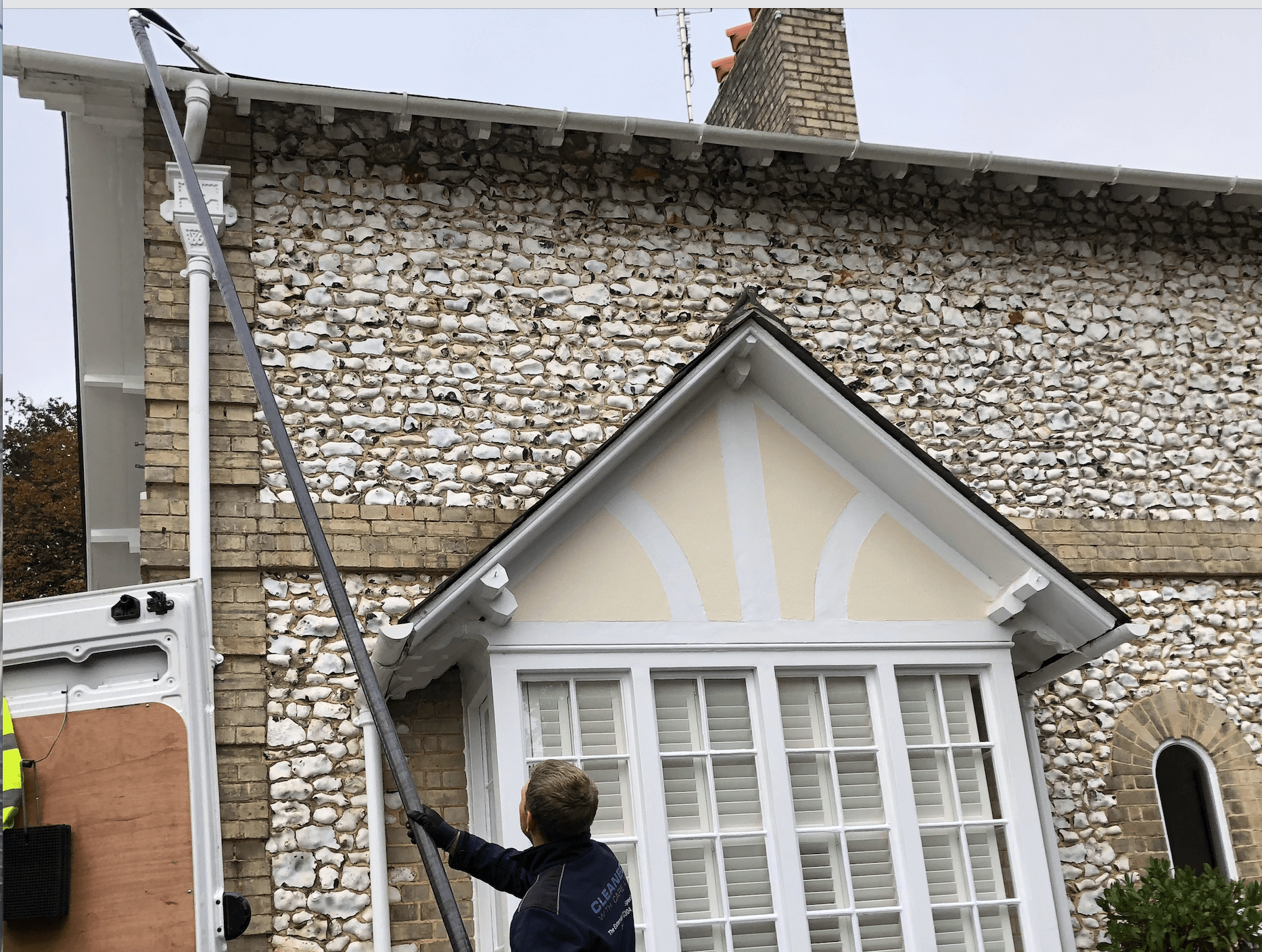 Professional gutter cleaning tools and equipment used by The Roof Moss Cleaners in Earley